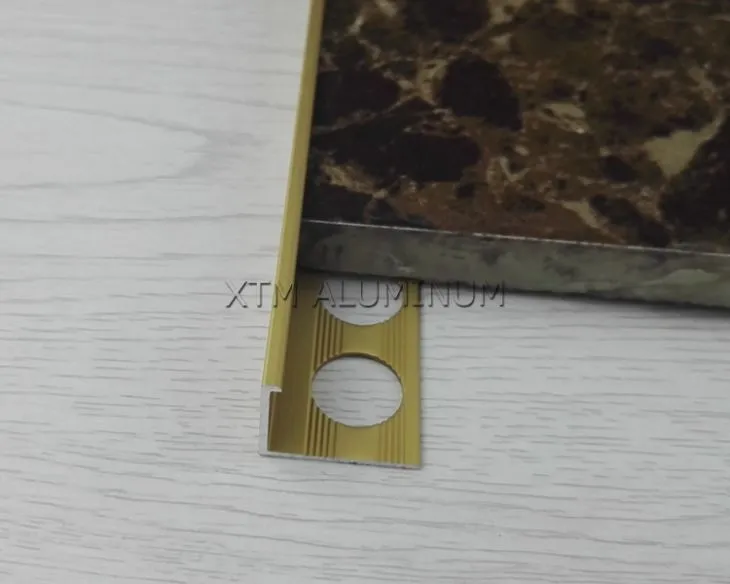 卸売押し出しアルマイト角タイル トリム、10 mm L 形キッチン浴室陶磁器の壁のタイル トリム